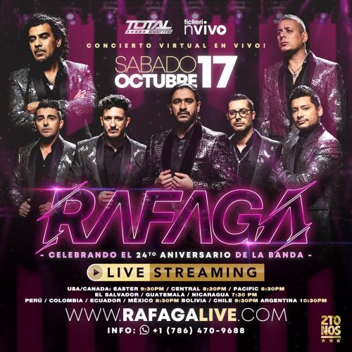 17 de Octubre- PRIMER STREAMING Celebrando su 24 Aniversario